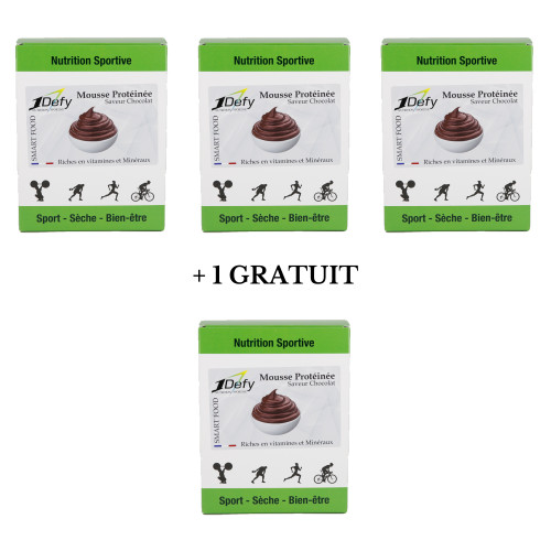 Mousse Choco Protéinée-1Defy-3+1gratuit