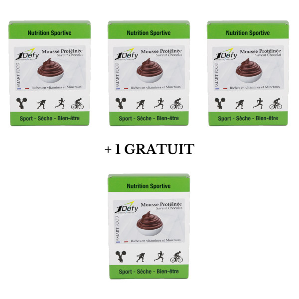 Mousse Choco Protéinée-1Defy-3+1gratuit