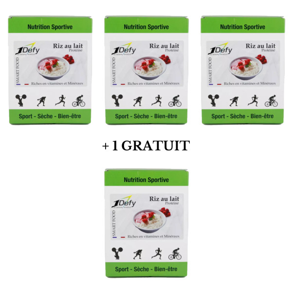 Riz au lait Protéiné enrichi en vitamines et mineraux 1defy-3+1gratuit