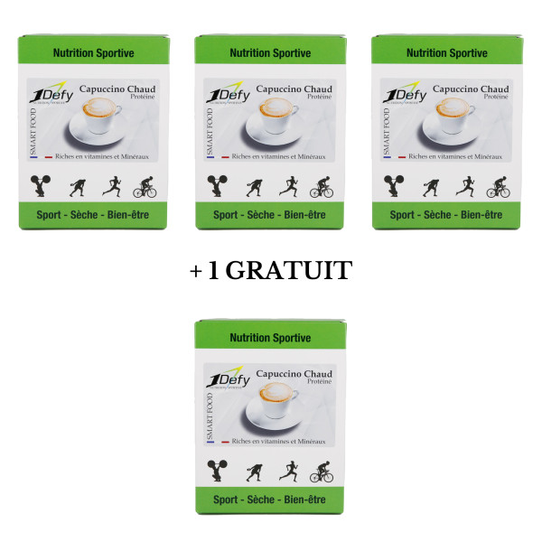Cappuccino Protéiné Gluten Free-1defy-3+1gratuit